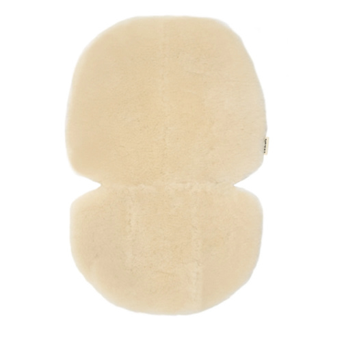 BINIBAMBA - Sheepskin for Stroller and Bassinet - 68x44 cm - Milk | Smallable