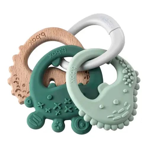 B.Box Trio Teether Sage | Baby Bunting AU