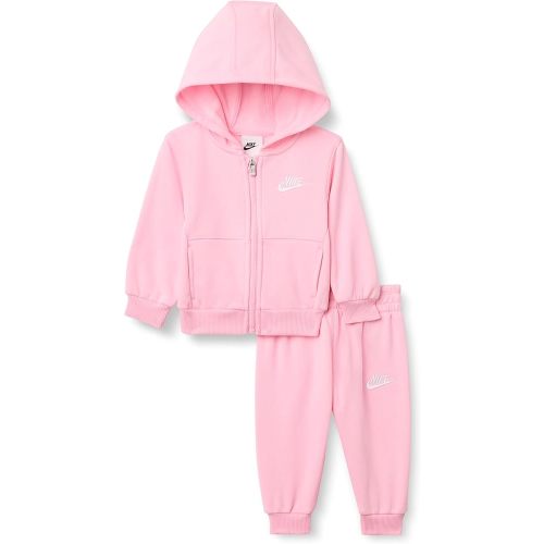 Nike Fleece Front Zip Hoodie and Jogger Pants 2-Piece Outfit Set - Size 18 Months