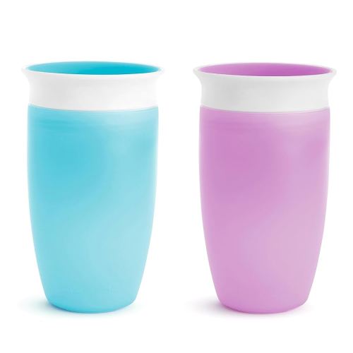Amazon.com : Munchkin Sippy Cups for Toddlers 1-3, Spill Proof Miracle 360 Cup, 10 Ounce, 2 Pack, Green/Blue : Baby