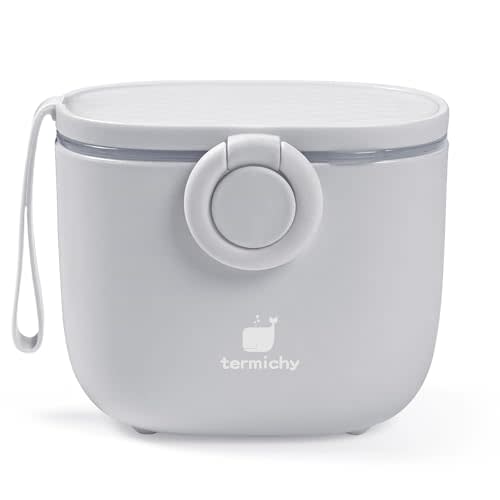 Termichy Baby Formula Dispenser On the Go: Portable Container with Scoop | Stores Up to 8.8oz (250g) - Airtight Seal Keeps Powder Fresh - Travel Formula Container to Go with Carry Handle