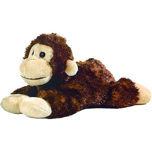 Aurora® Adorable Mini Flopsie™ Cheki Chimp™ Stuffed Animal - Playful Ease - Timeless Companions - Brown 8 Inches