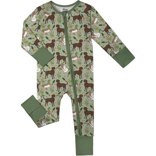 Weiwei Bamboo Viscose Baby Pajamas Boys Girls, 2-Way Zipper Romper, YKK, Preemie & Newborn Sleepers 0-24 Months