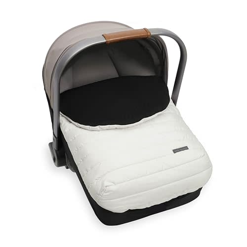 Little Unicorn Winter Car Seat Cover | Premium Insulated Fabric | Universal Fit & Easy to Install | Travel Bag Included (Pearl)