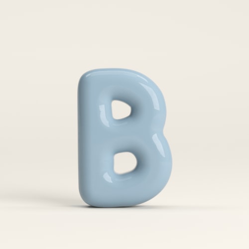 Letter BRETT – handcrafted ceramic decor
