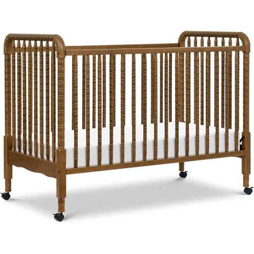 DaVinci Jenny Lind 3-in-1 Baby Crib Convertible to Toddler Bed, Daybed - Easy to Assemble - GREENGUARD Gold Certified - 4 Adjustable Mattress Heights, Conversion Kit Sold Separately - Walnut