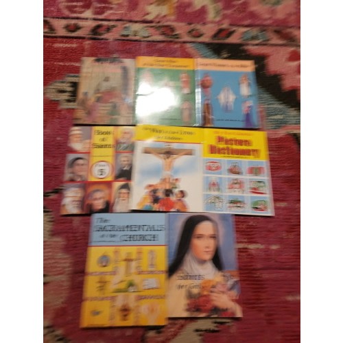Lot of 7 vtg Children's Catholic books series set Saints Jude Winkler set series