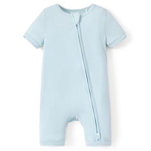 PATPAT Baby Pajama with Bamboo Viscose, Footie Jumpsuit Romper with 2-Way Zipper for Baby Boy Girl Toddler Sleeper Sleepwear
