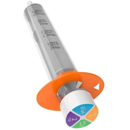 Ezy Dose Kids Baby Oral Syringe & Dispenser, True Easy Design for Liquid Medicine, 10 mL/2 TSP, Color Coded