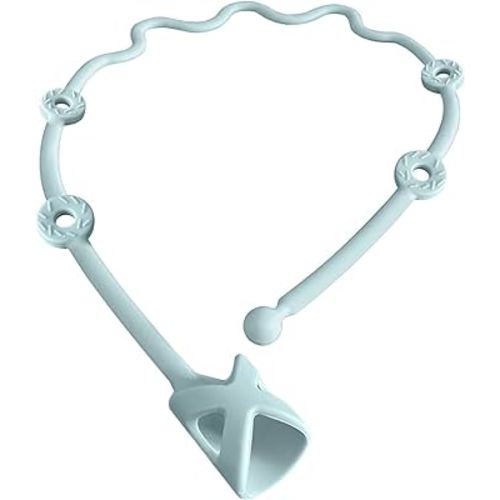 Toddler Utensils Holder Strap Baby Feeding Supplies-Gelinor Feeding Aid for Keep Spoon Close at Hand and Off The Ground(Blue)-No Spoon