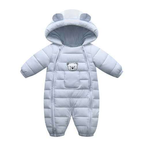 Boys Snow Wear Puffer jackets Toddler Kids Baby Girls Boys Hooded Outdoor Thick Warm Windproof Coat Romper Jumpsuit Jacket Snowsuit 0 Months-6 Months