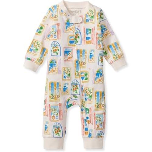 Burt's Bees Baby Unisex Sleep and Play Pajama, Footless One-Piece Zipper PJ, 100% Organic Cotton, Loose Fit Footie Pajamas