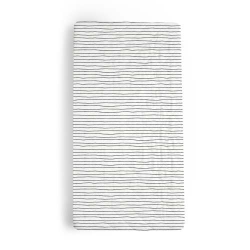 Organic Changing Pad Cover - Navy Stripes