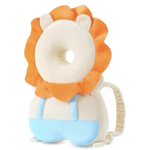 JunNeng Baby Head Protector Backpack, Toddler Walking Fall Head Protection, Yellow Lion