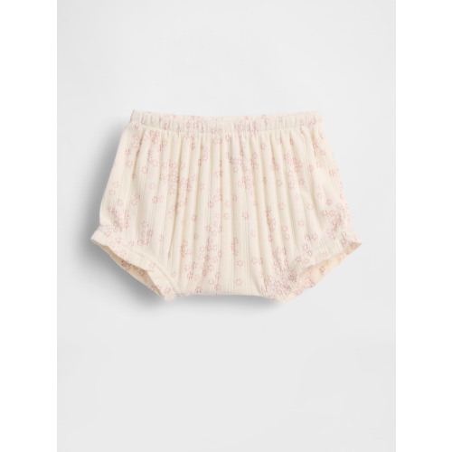 Baby First Favorites Pointelle Rib Floral Bloomers