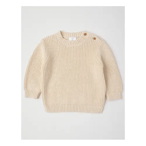 Sprout Crew Knit Jumper in Cream | MYER
