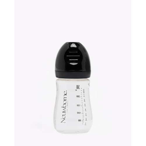 Baby Glass Bottle - 240ml - Black – Neuwborne the label
