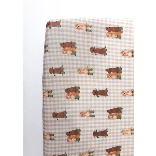 Green Pup Friends Crib Sheet – In My Jammers