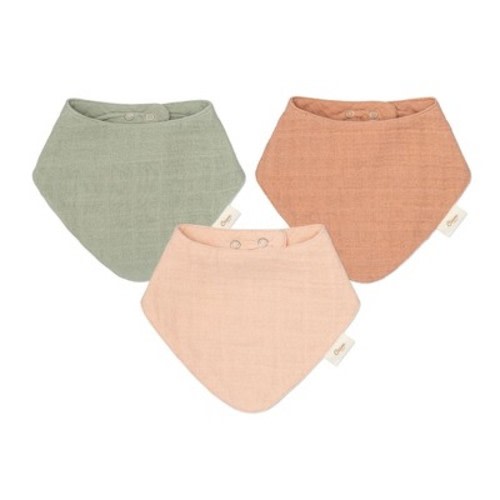 Muslin Cotton 3-pc. Baby Bib Set