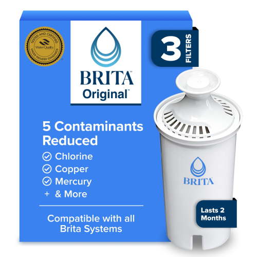 Brita Standard Replacement Water Filter, Compatible with All Brita Pitchers & Dispensers (3 Pack)