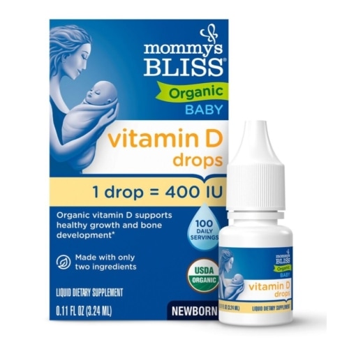 Mommy's Bliss Organic Baby Vitamin D Drops, 0.11 FL OZ