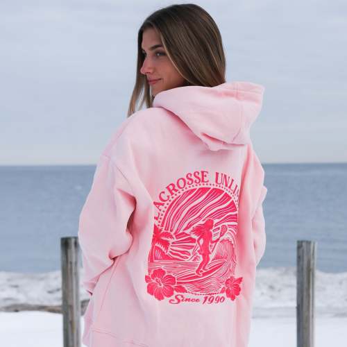 Women's Pink & Ocean Tides Lacrosse Hoodie