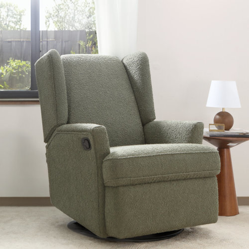 Second Story Home Heming Wingback Recliner Nursery Glider & Reviews | Wayfair