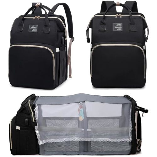 Black boy Diaper Bag Backpack: Baby toddler Bags with Changing Station for Women Men Girls Mom Dad Large Travel Backpack Pañaleras Modernas Para Bebe Niña Niño Newborn Essentials Baby New Born Gift
