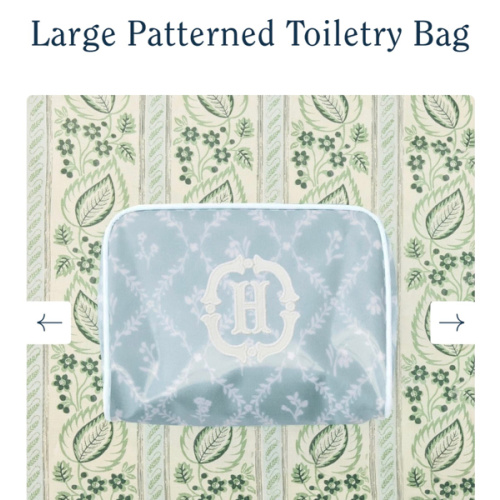 Weezie Large Patterned Toiletry Bag