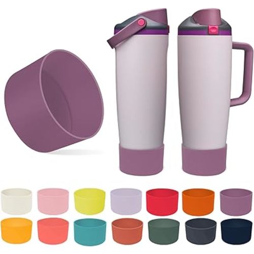 Silicone Boot for Owala 30oz & 40oz FreeSip Sway Bottles & Tumblers - Non-Slip, Scratch-Resistant, Stability Enhancer, Available in 12 Colors (Dreamy Field)
