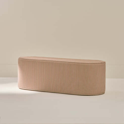 Neutral Striped Coffee Table | Finley in Toffee & Wheat | House of Noa