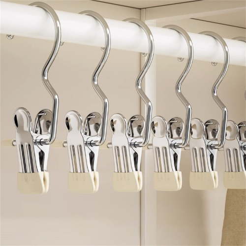 SLUOHZXI Clothes Pins 1-Pack Laundry Hook Hangers Clothes Hanger Clips for Closet Organizer Socks,Towels Clips Heavy Duty Clothespins Bulk Clothes Hanger Clips for Wardrobe Travel Pants Socks Handbag