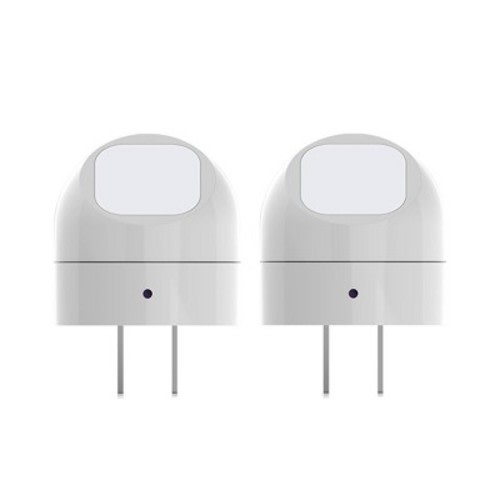 Globe Electric 2 pack LED Auto On/Off Rotating Night Lights: Wall Plug Nightlight for Kids', Plugin, White, No Assembly Required