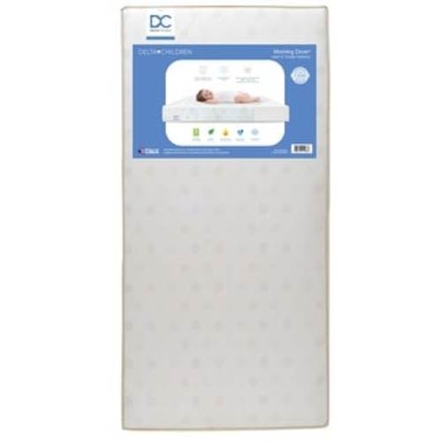 Morning Dove Dual Sided Crib and Toddler Mattress - Core Made from Recycled Water Bottles - Waterproof - Hypoallergenic
