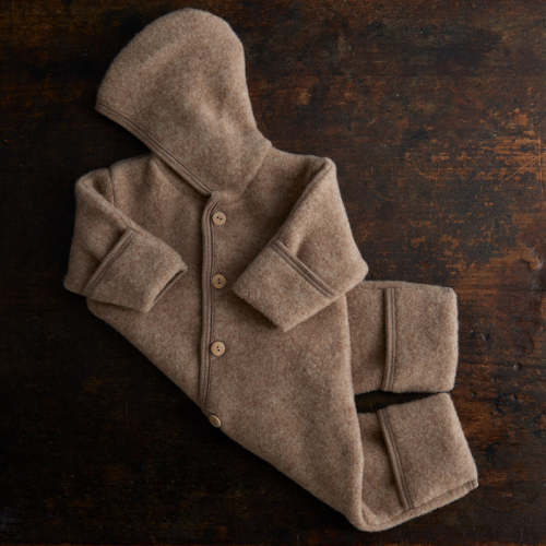 Pipit Baby Suit - Merino Wool Fleece - Driftwood
