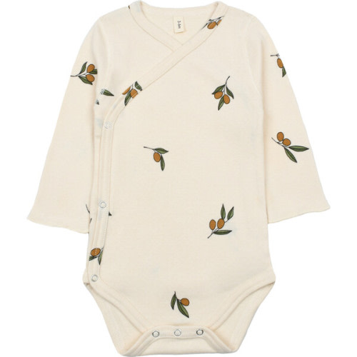 Wrapover Bodysuit, Olive Garden - Organic Zoo | Maisonette
