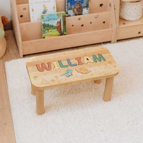 Personalized Nursery Furniture. Baby Christmas Gift. Personalized Baby Birthday Gift. Wooden Stool for Toddlers. Wooden Step Stool for Kids.