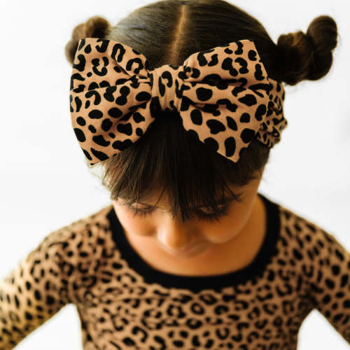 Classic Leopard Luxe Bow Headband