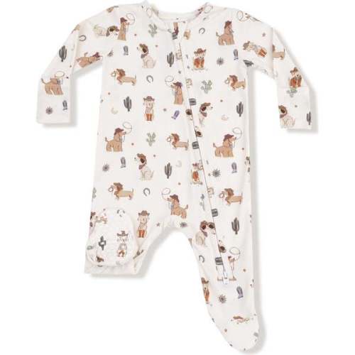 2 Way Zipper Footie Cowboy Dogs - Angel Dear | Maisonette