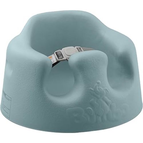 Bumbo Baby Floor Seat, Infant Sit Up Activity and Eating Chair Baby Infant Soft Foam Comfortable Floor Seat with 3 Point Adjustable Harness, Salt Bush
