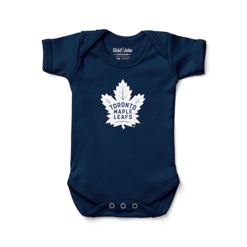 Newborn & Infant Toronto Maple Leafs Chad & Jake Navy Primary Logo Bodysuit