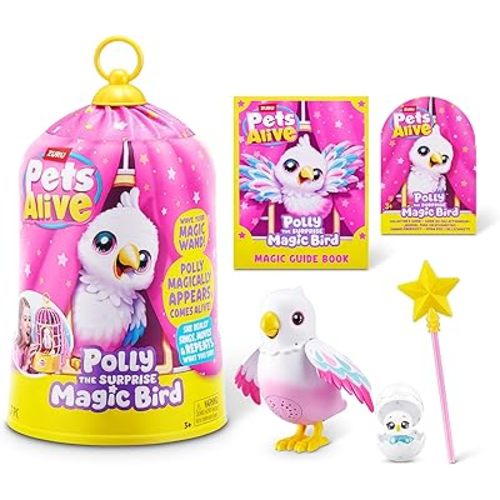 Pets Alive Polly The Magic Bird by ZURU, Robotic Toy Pet Bird