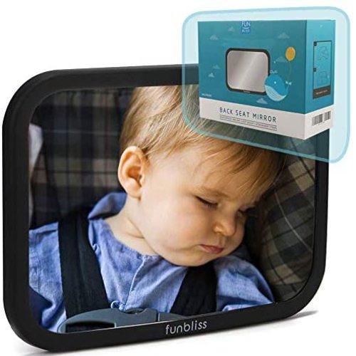 Car Mirror Baby Rear Facing Seat，Baby Car Mirror Safely Monitor Infant Child in Rear Facing Car Seat,See Children or Pets in Backseat，Best Newborn Car Seat Accessories, Shatterproof