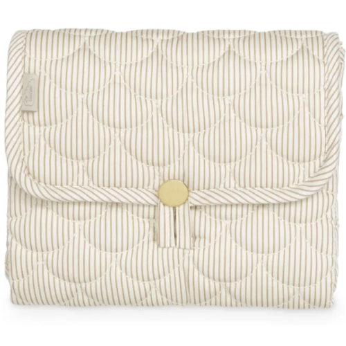 Stripes Camel travel changing mat