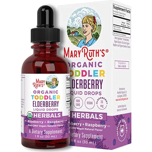 Elderberry Syrup for Toddlers by MaryRuth's | USDA Organic | Black Elderberry Liquid Drops for Immune Support | Sambucus Elderberry for Overall Health | Vegan | Non-GMO | Gluten Free | 128 Servings