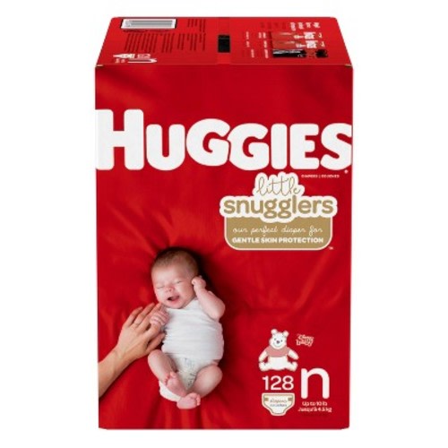 Huggies Little Snugglers Diapers (Size N - 128 Count)