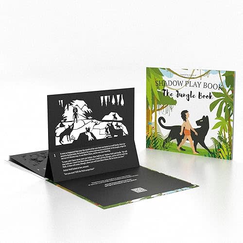The Jungle Book, a SHAPLABOO Shadow Play Book (Classic Tale with Shadow Illustrations) Hardcover – November 20, 2024