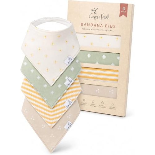 Copper Pearl Baby Bibs 4 Pack (Santa Fe)