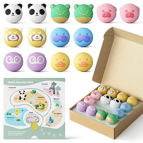 Momcozy Natural & Organic Essential Oil Bath Bombs 14-pc. Set