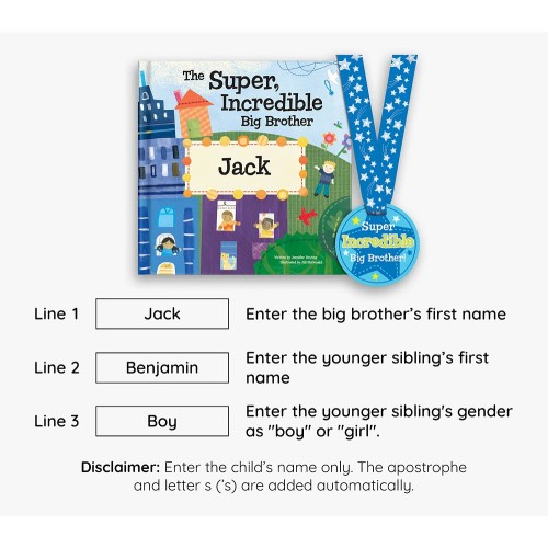 The Super, Incredible Big Brother Personalized Book
